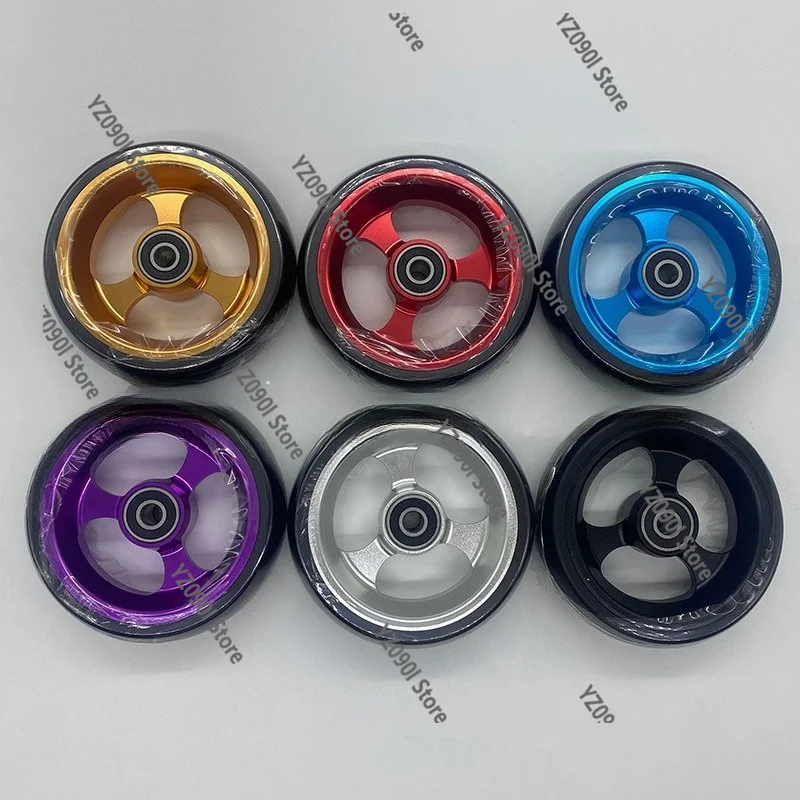 

4/5 Inch PU Wearproof Front Caster Wheels Aluminum Hub Universal High Speed Sports Wheelchair Replacement Parts