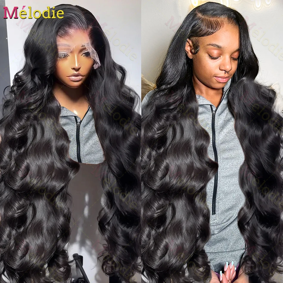 MELODIE 30 38 Inch Lace Frontal Wig Body Wave 13x4 13x6 Lace Front Human Hair Wigs Brazilian 5x5 Glueless Closure Wig