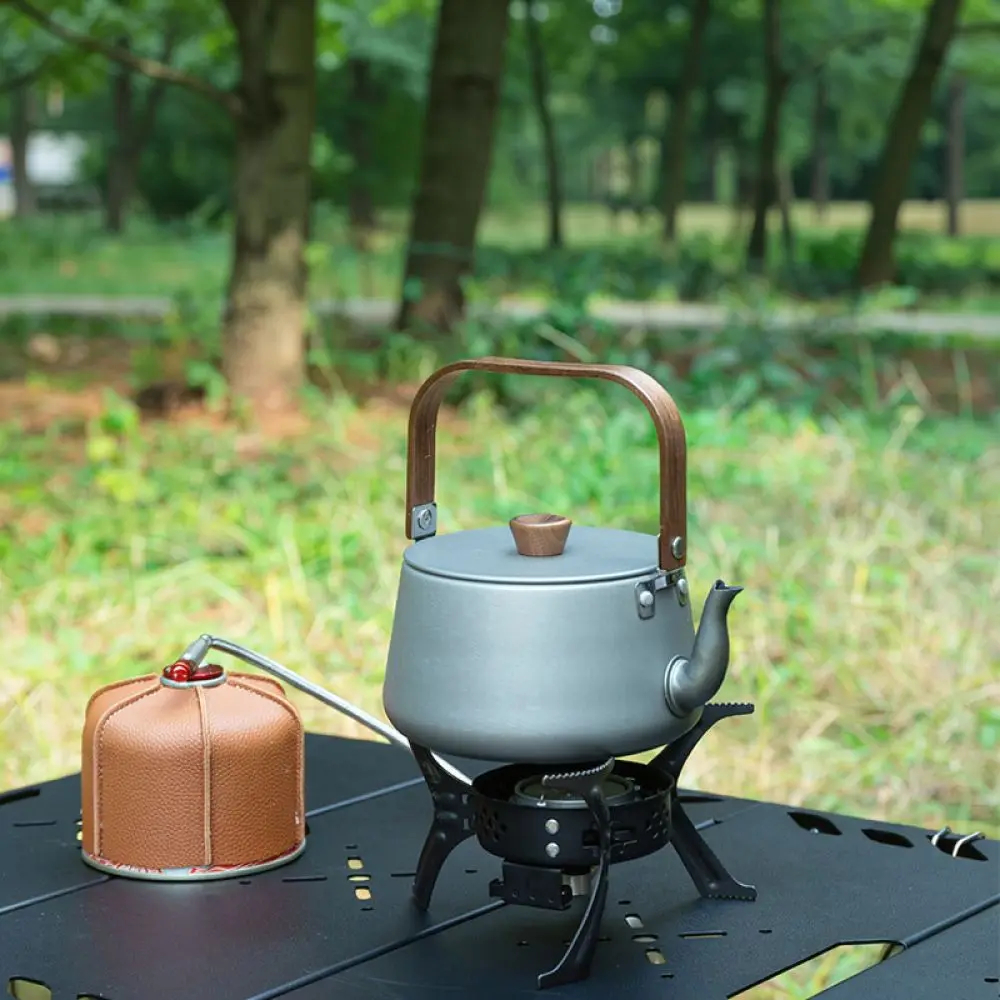 Outdoor Tea Coffee Kettle Aluminum Alloy Portable Picnic Water Boiler Camping Hiking Gear Lightweight Cooking Pot