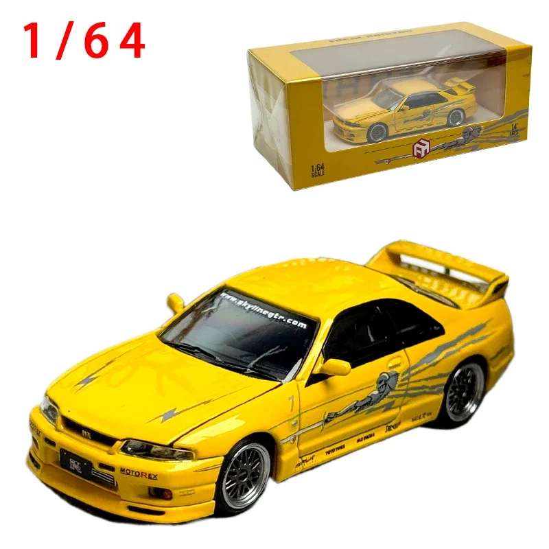 Nissan Nismo Skyline Alloy Car Model,1:64,gtr,r33,400r,男の子用おもちゃ,車,コレクションディスプレイ,オリジナル