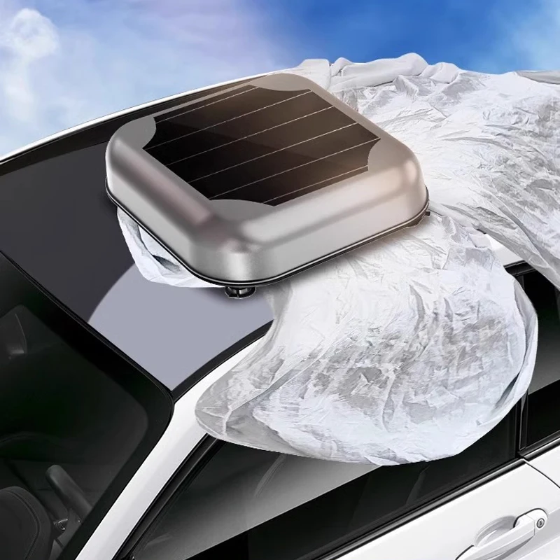 Fully automatic solar roof car cover, sun protection, foldable and retractable car cover, APP control