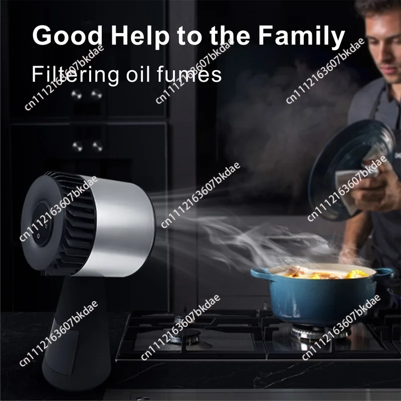 Desktop range hood Large air volume Household small hot pot barbecue Deodorization and smoke clearance Desktop range hood