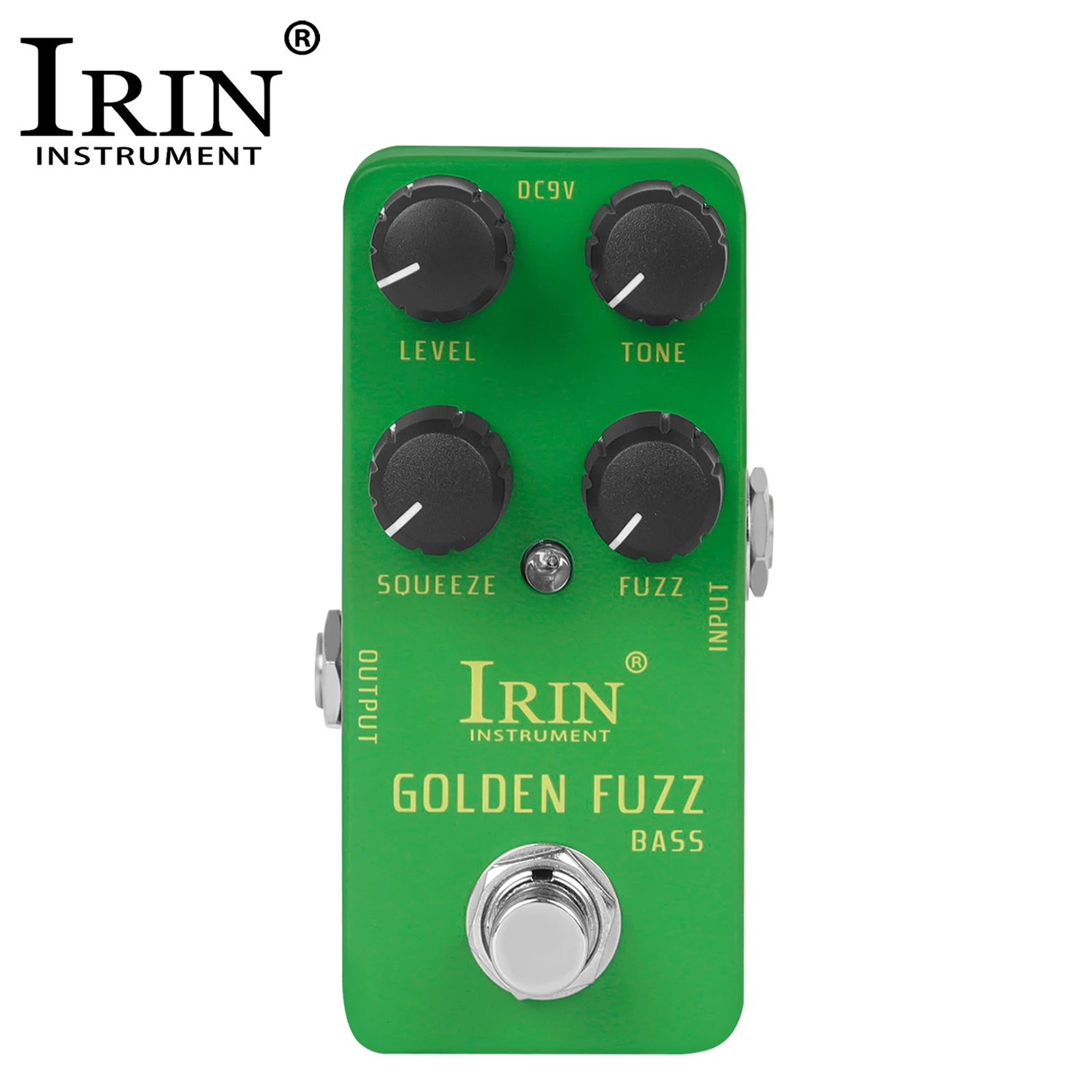 IRIN-RS-20 Pedal Efeito Guitarra Elétrica, Fuzz Dourado, True Bypass, Mini, Single, Acessórios e Peças