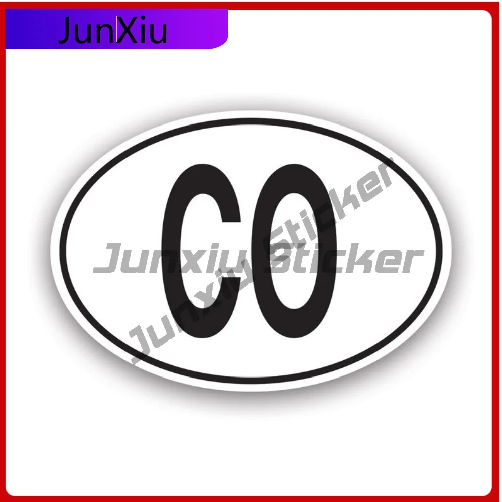 Co Colombia Country Weather Resistant Scratch Resistant Cool For Helmet Laptop Truck Easy To Remove Self Adhesive Decor Rear