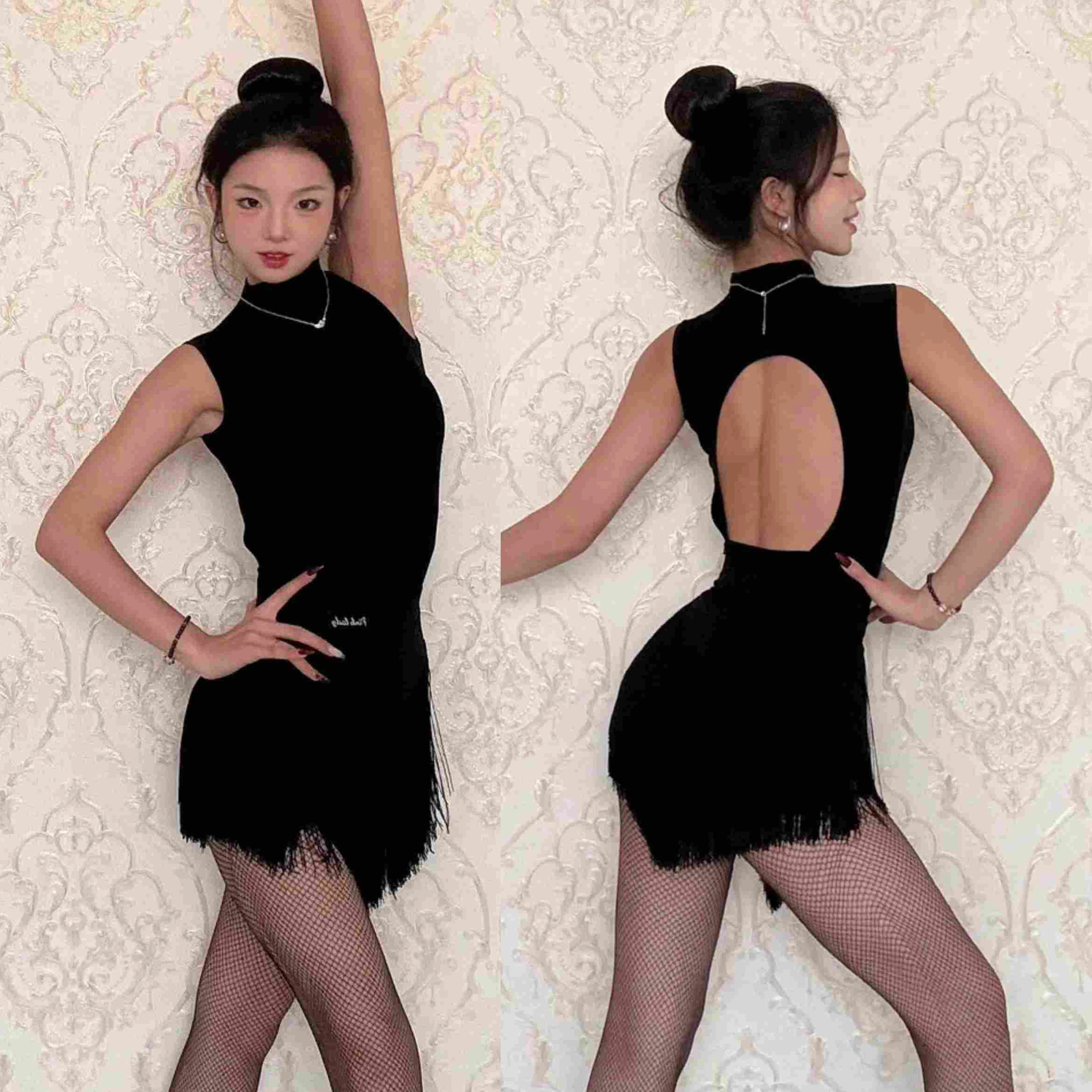 جديد إمرأة ملابس الرقص اللاتينية ممارسة فساتين عارية الذراعين بلايز شرابات تنورة تشا تشا رومبا السامبا أداء الرقص الملابس SS1283