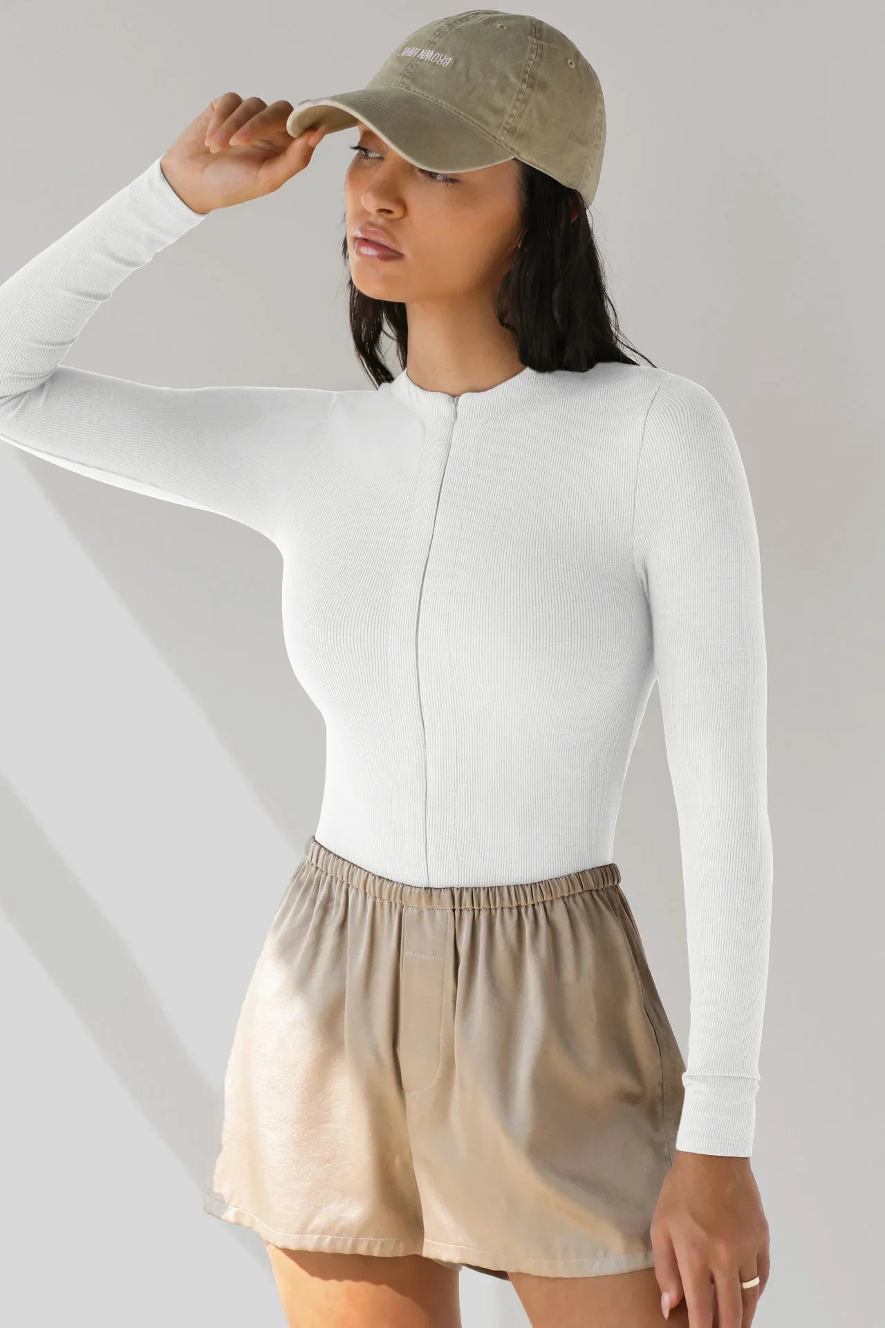 2025 Herbst Winter Neue Damen-Overalls Eng anliegender Strick-Overall mit Reißverschluss-Oberteil Y2k-Damenbekleidung – Detail 30