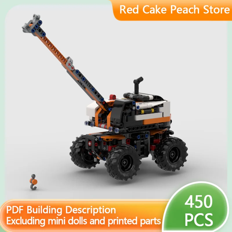 

City Car Model MOC Building Bricks Rough-Rerrain Wheeled Crane Modular Technology Children Holiday Gifts Assemble Toys Suit