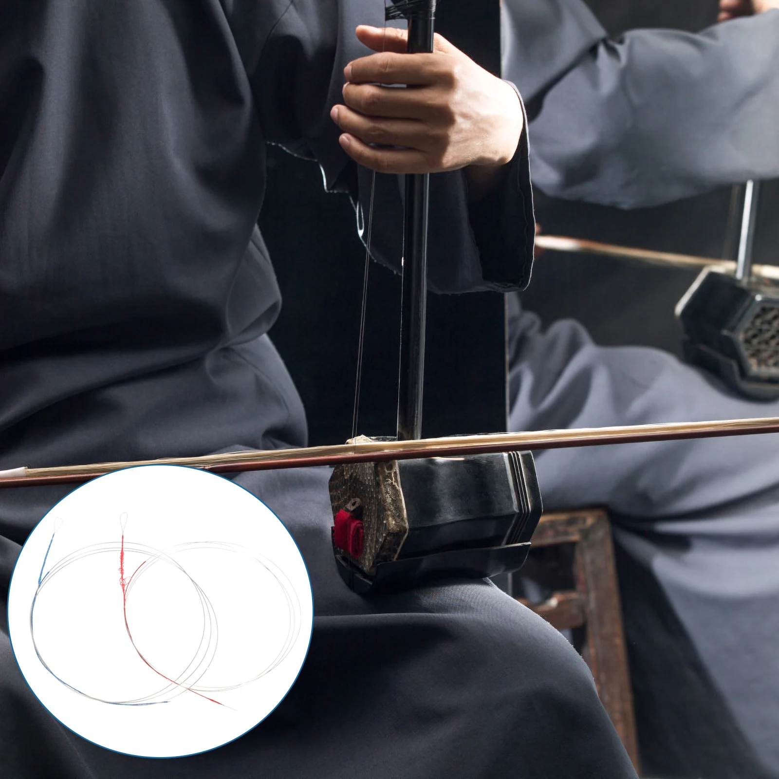 

3 set Steel Wire Erhu Strings Full Set Replacement For Clear Sound Durable Chinese Instrument Accessories Parts