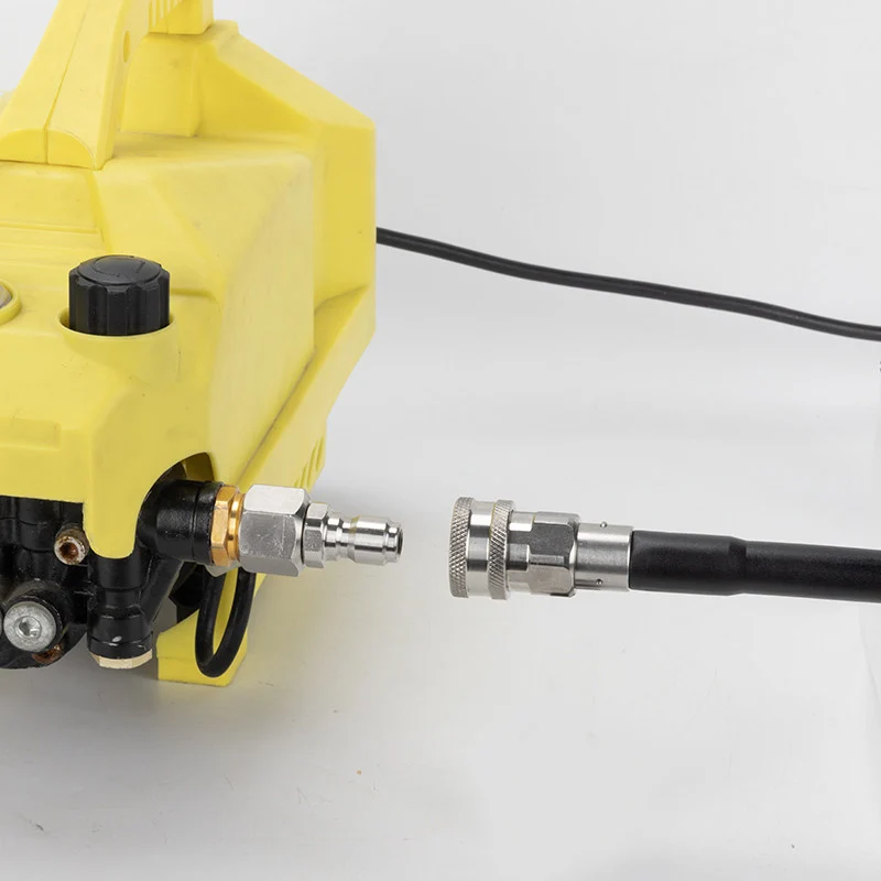 Pressure Washer Swivel Adapter 3/8 Quick Plug Set for Karcher Hose to 3/8 Quick Connect 5000 PSI image 6