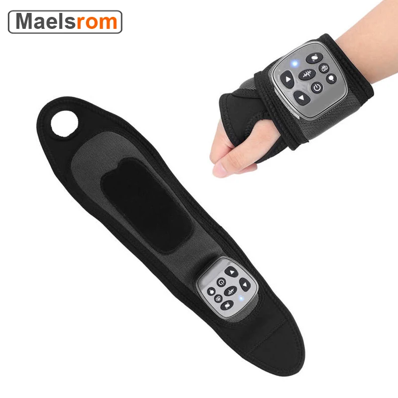 Heating Wristband Electric Vibration Wrist Massage Heating Brace Carpal Tunnel Wrist Support for Right or Left Hand Pain Relief