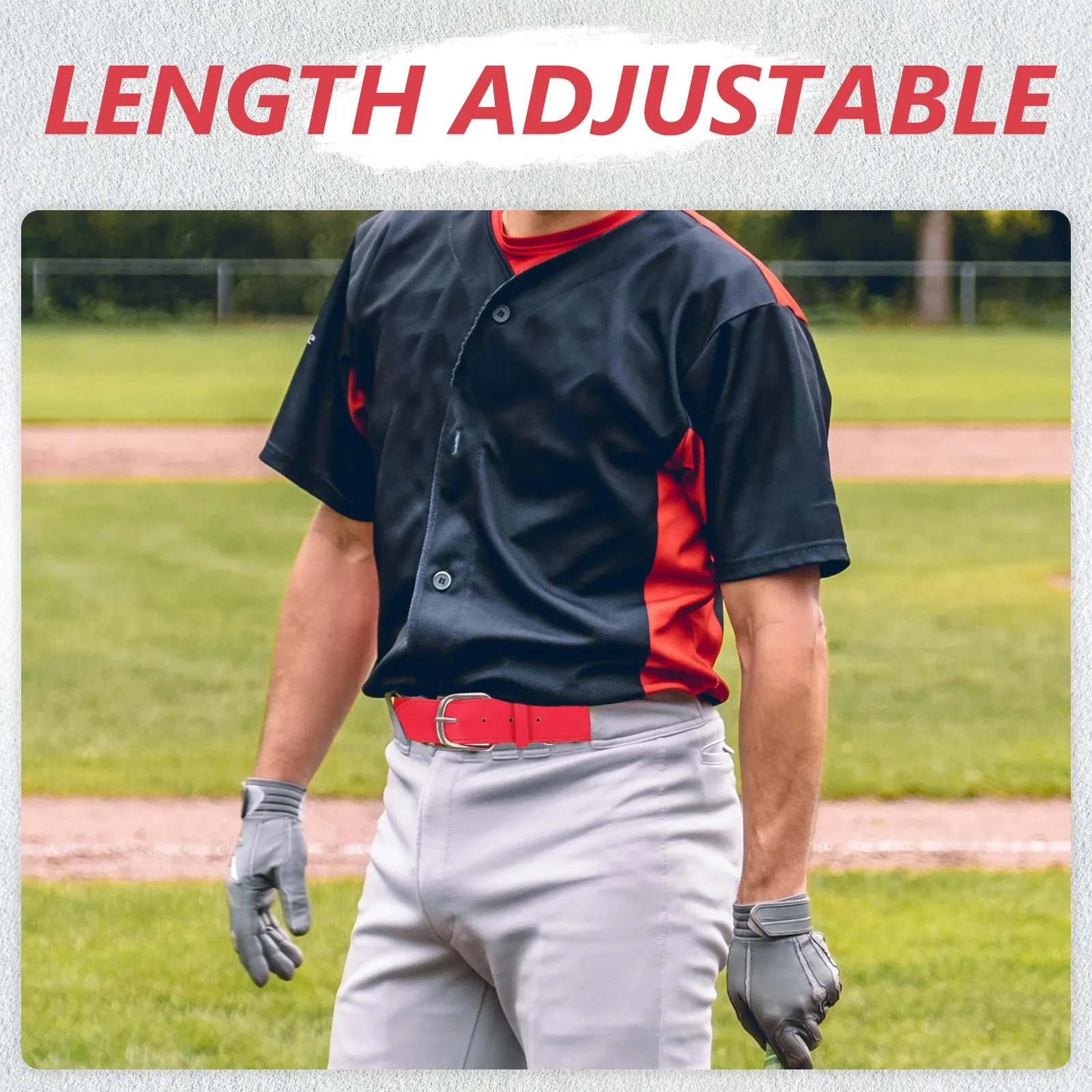 

Эластичный бейсбольный ремень для молодежи, регулируемый, для софтбола, спортивный, мужской и женский, красный, модный, декоративный, из прочного сплава, удобный