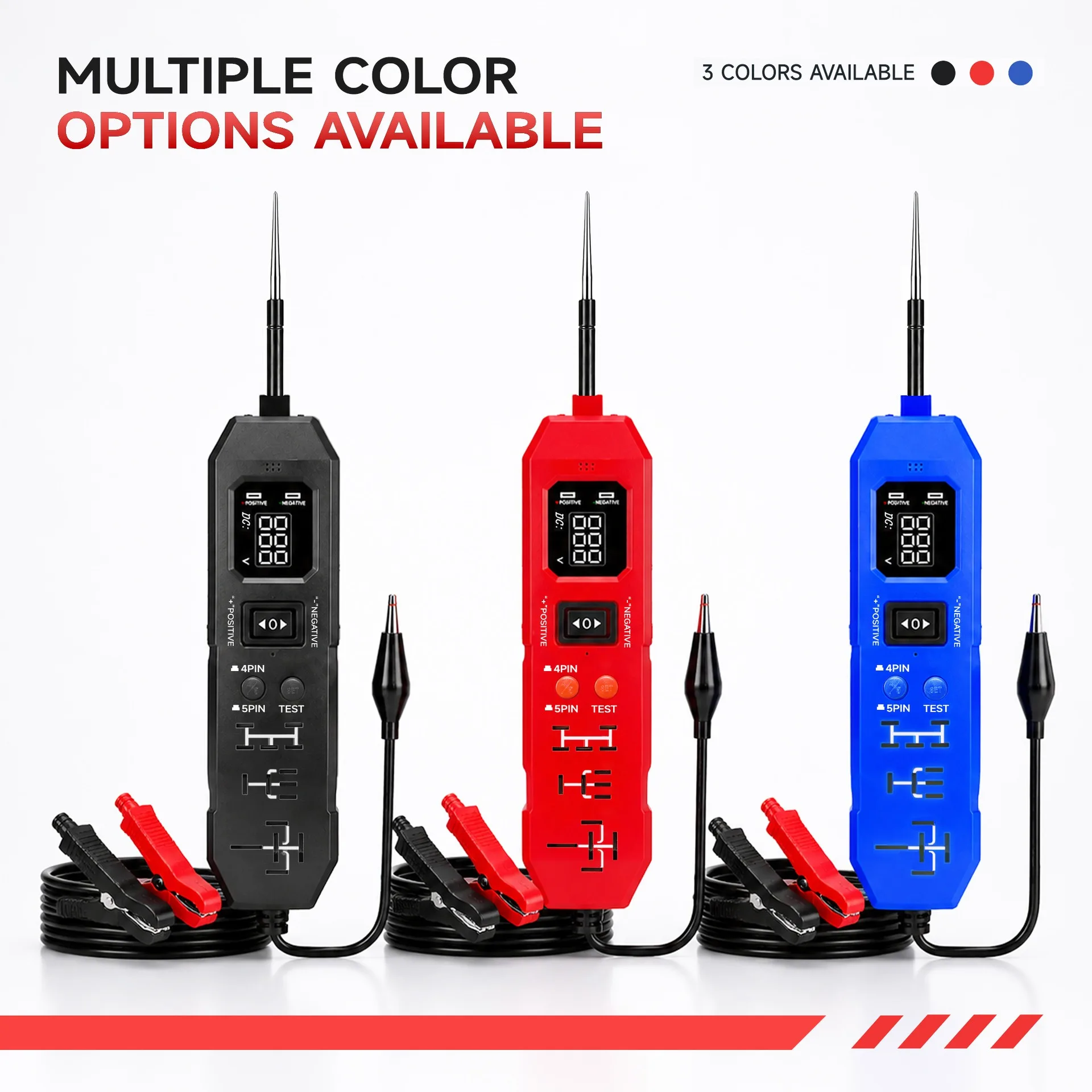 Universal 3.5-36V Automotive Electric Circuit Tester Car Electrical System Tester Voltage Power Probe Kit LED Digital Display