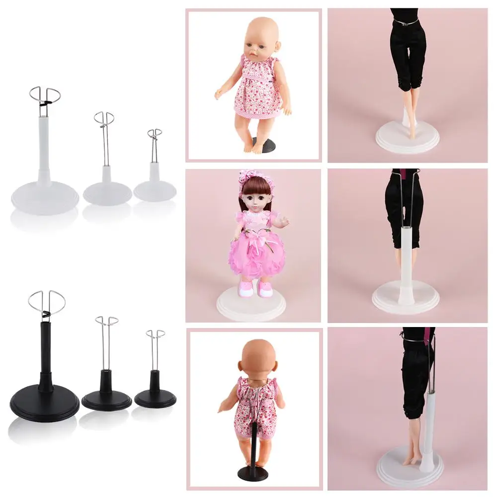 Cute Adjustable Metal White/Black Doll Dummy Puppet Wrist Stand Holder Bracket Support Dollhouse Accessory Toy Display Kid Gift