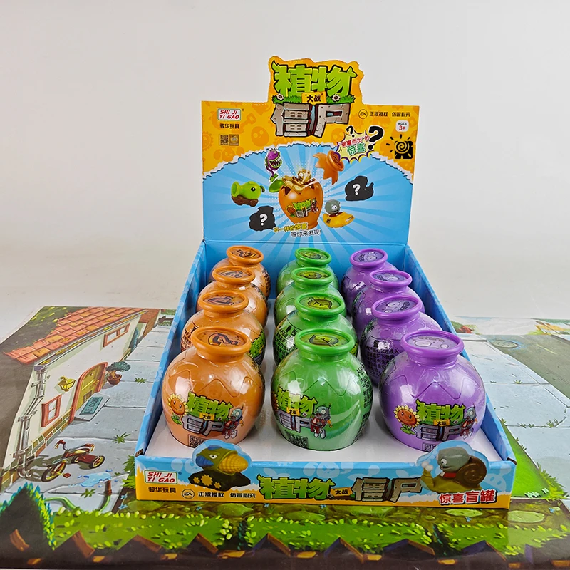 Plants Vs. Zombies 2 Blind Box Surprise Jar Set Toy Pea Shooter Sunflower Zombie Corn Cannon Game Doll Set Children'S Gift