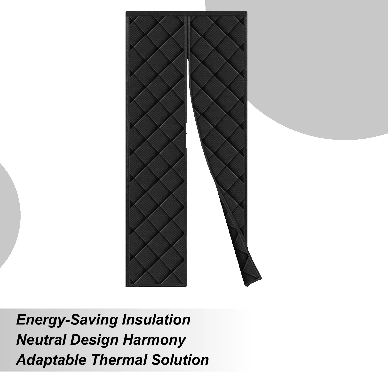 Door Insulation Cover Pet-Friendly Easy Installation Winter Magnetic Door Thermal Insulated Cover For Kitchens Doorway Bedrooms