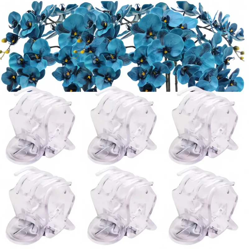 42Pcs Clear Orchid Clips, Plant Stem Fixing for Vine Climbing, Garden Grafting Special Clips