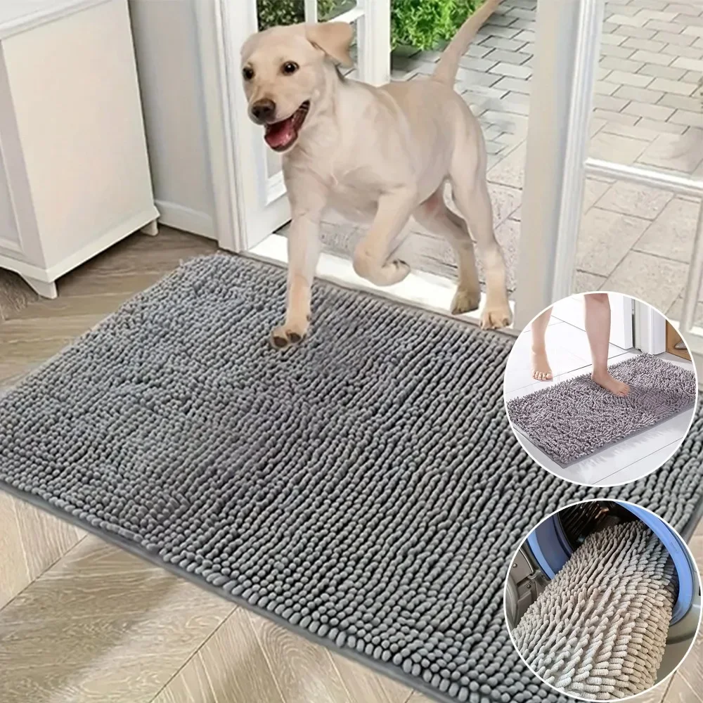 

Absorbs Moisture Dirt Absorbent Non-Slip Washable Mat Machine Washable Dry Indoor Door Mat for Muddy Paws Absorbs Moisture Dirt