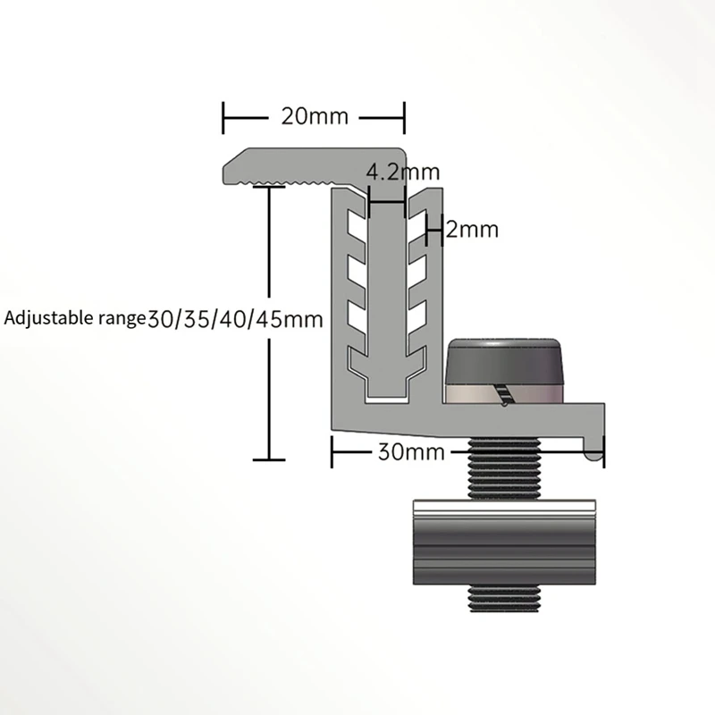 10 шт., Монтажный кронштейн для солнечной панели, 30/35/40 мм