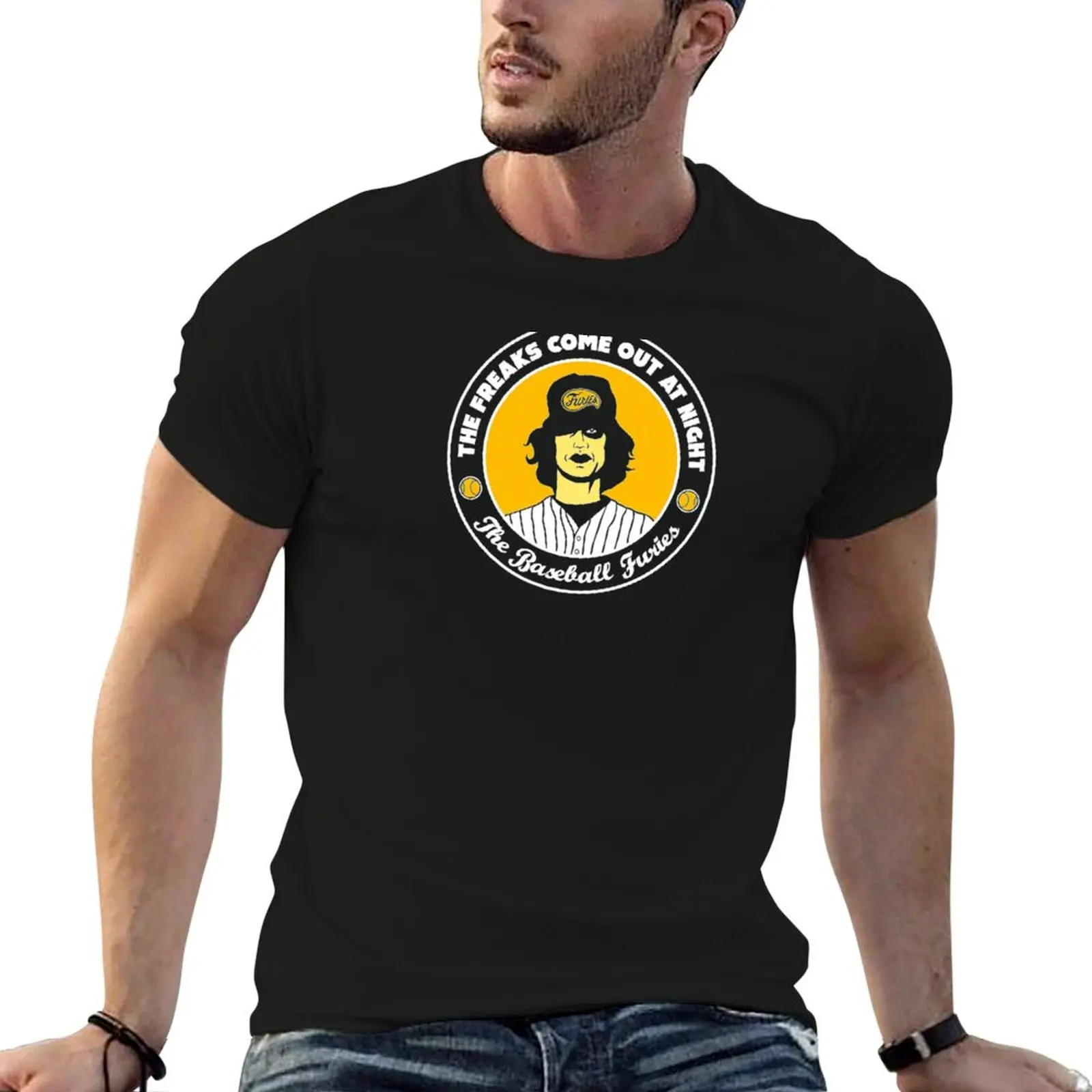 Baseball Furies T-Shirt Minimalist Plain Crew Neck T-Shirt