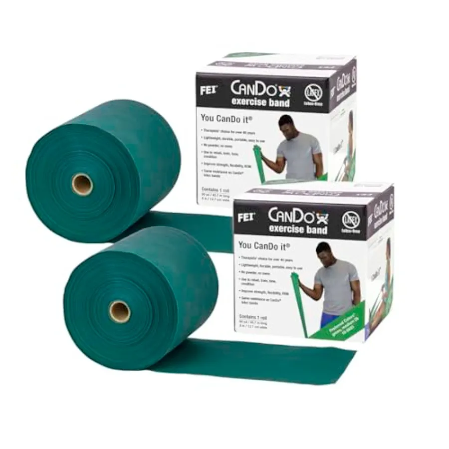 

Green Latex-Free Exercise Band for Fitness Training Durable Elastic Resistance Band with Non-Slip Grip Ideal for Home and Gym U