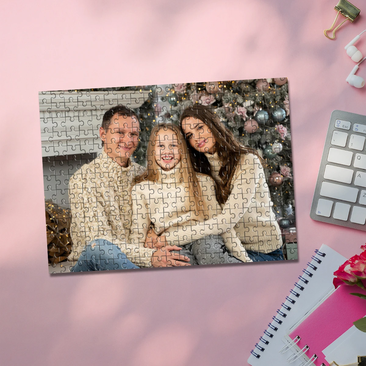 35/300/500/1000pcs Personalized Custom Photo Puzzle family photo For Him Her Family Friends Children For Birthdays For Weddings
