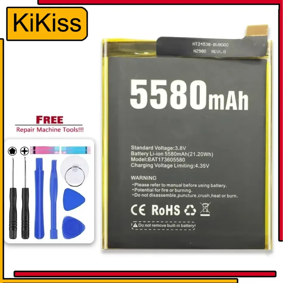 BAT173605580 Mobile Phone Replacement Battery For Doogee S60 Lite 5580Mah Li-Polymer Batteria