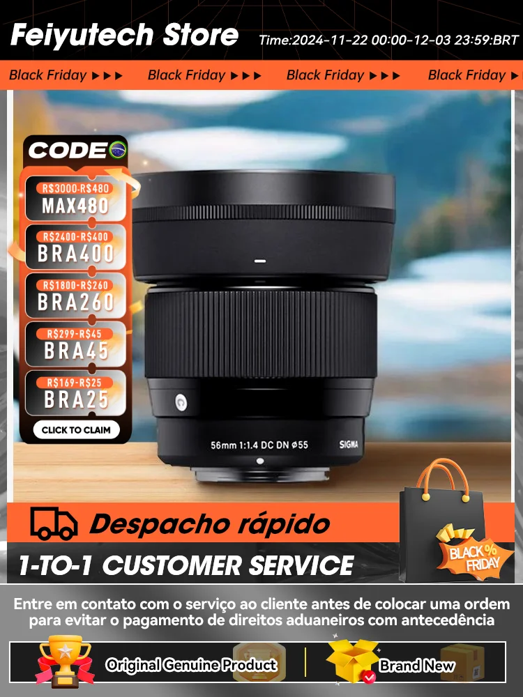 سيجما 56 مللي متر F1.4 تيار مستمر DN المعاصرة زاوية واسعة عدسة الكاميرا بدون مرآة لسوني ZVE10 كانون EFM Fujifilm XF نيكون Z Z30 Z50 56 1 4