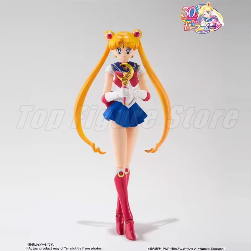 Bandai Genuine SHF TNT Sailor Moon -Animation Color Edition-[BEST SELECTION] Anime Action Figure Movable Model Toy Gift