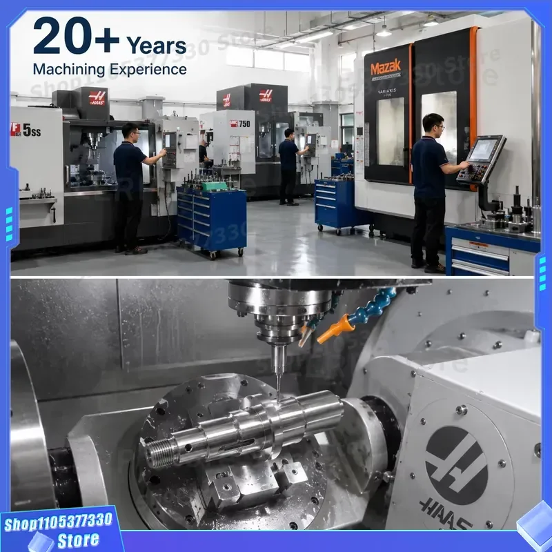 5 Axis CNC Milled 40Cr Alloy Steel Shaft Corrosion Resistant for Laboratory Automation Equipment Precision Machined Parts