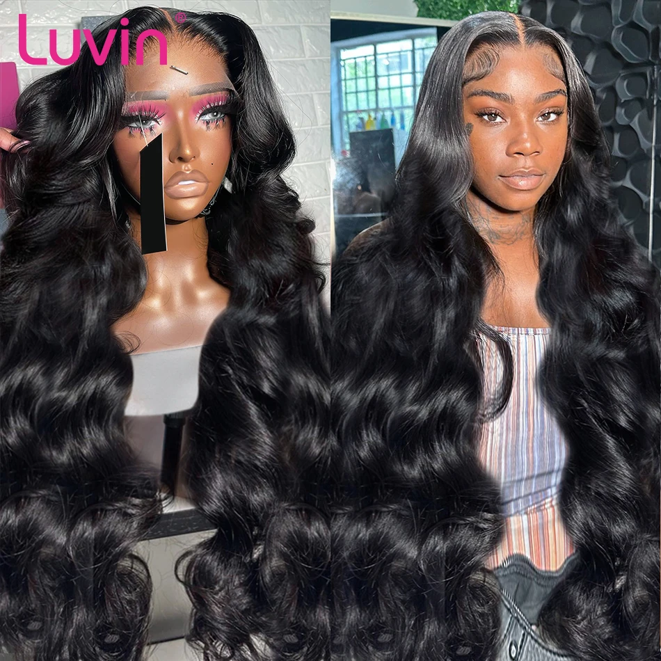 Luvin Boydy Wave Lace Frontal Wig Pre Plucked Loose Wave 13x6 HD Lace Frontal Wig Glueless Body Wave Human Hair Wigs For Women