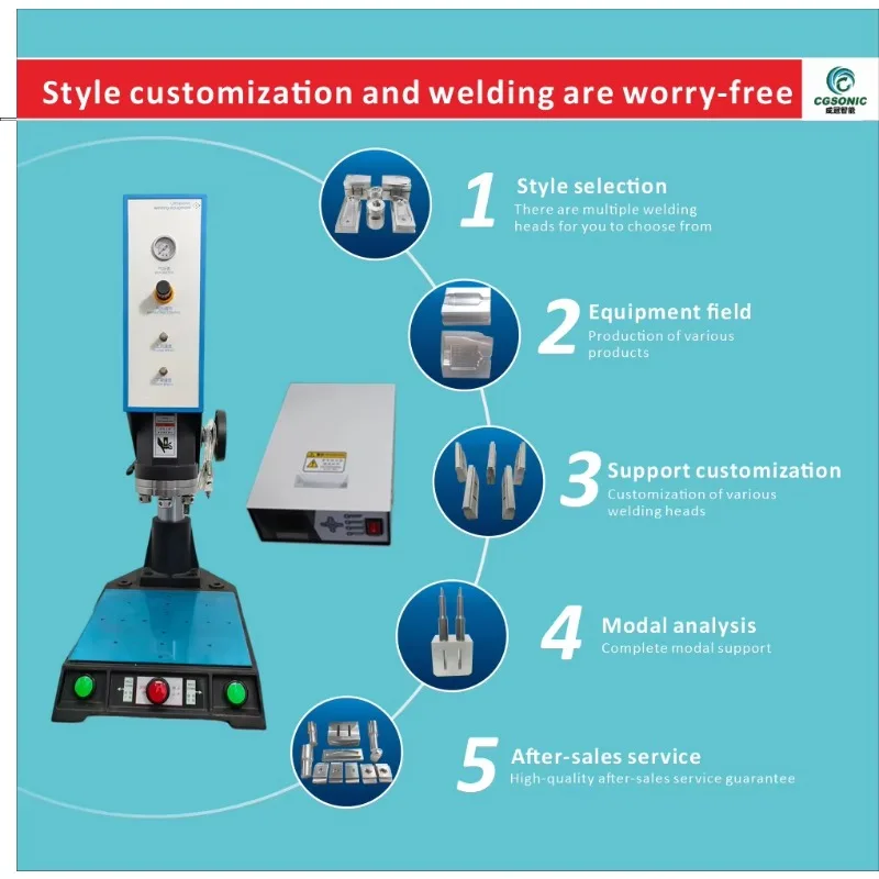 New 220V 20kHz 2.6kW Ultrasonic Plastic Welding Machine For Plastic Cosmetic Bottles
