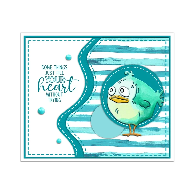Cute Fatty Birds Sparrow Cutting Dies DIY Scrapbooking Supplies Metal Dies Knife Mold For Card Making Albums Decor