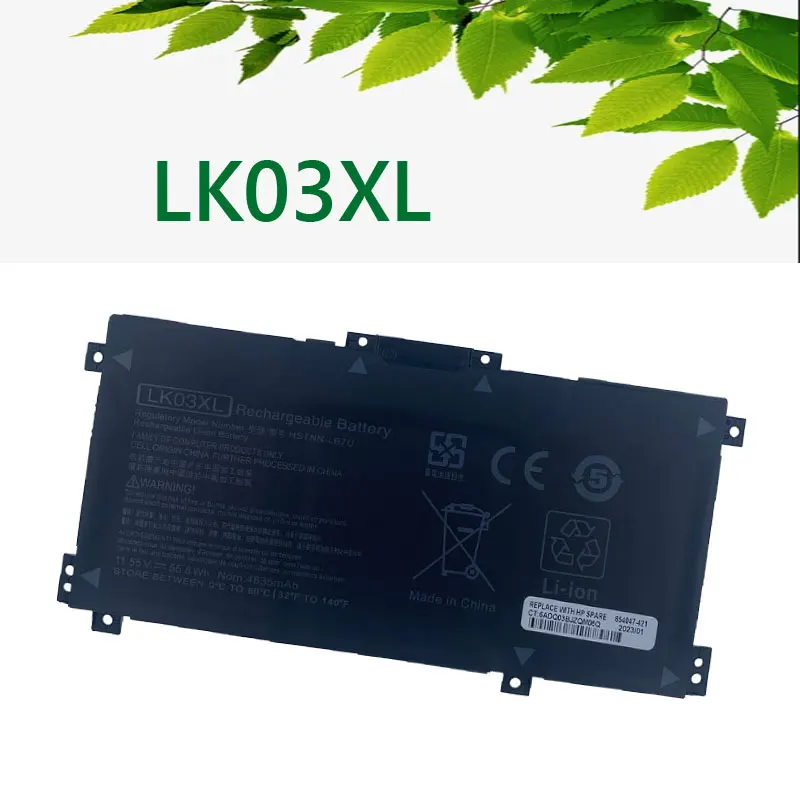 Batteria per Laptop LK03XL per HP envy 15x360 15-bp 15-cn TPN-W127 W128 W129 W132 HSTNN-LB7U HSTNN-UB7I HSTNN-IB8M LB8J