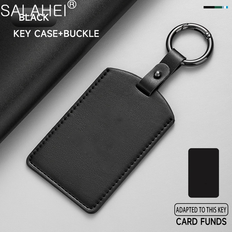 Leather Car Key Case for Xiaomi SU7 2024 Max Induction Card NFC High-end Full Package Metal Shell Buckle Auto Interior Accessory