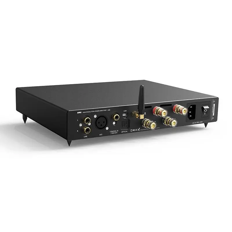 SMSL VMV A2 Amplificador de potência de alta resolução 32bit 768KHZ DSD512 Bluetooth XMOS 200w Subwoofer Pré saída 2.1 Amplificador de potência de áudio