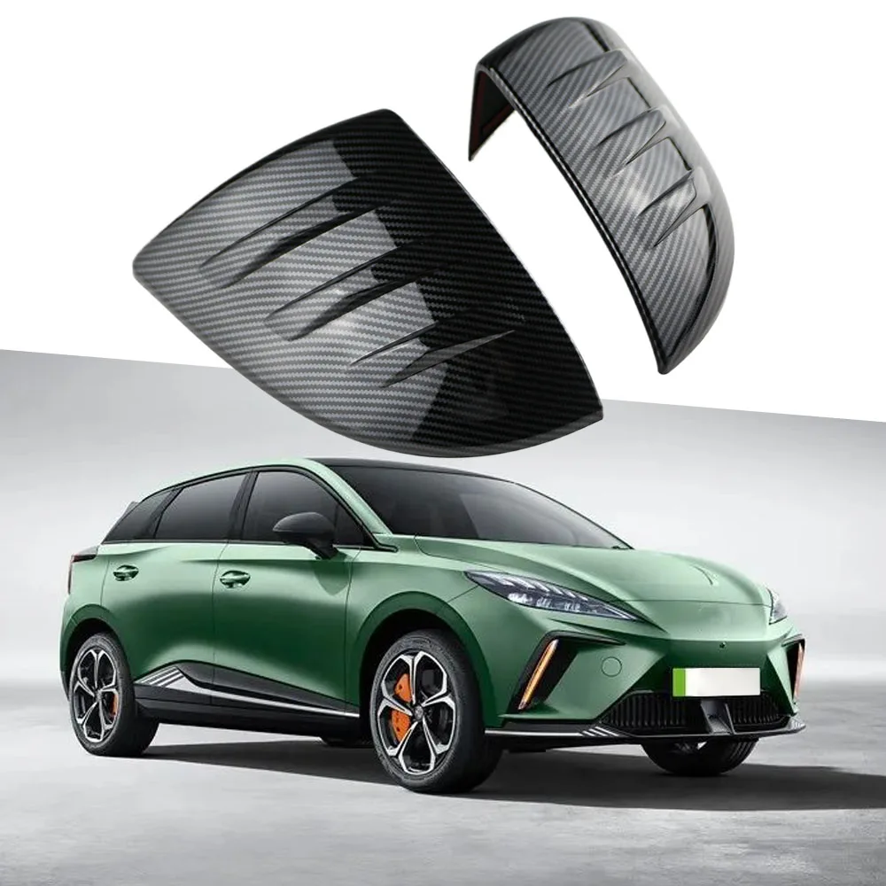 

Car Side Door Rearview Mirror Frame Cover for MG4 EV MG 4 ELECTRIC 2022-2024 ABS Imitation Carbon Fiber Black Trims Sticker