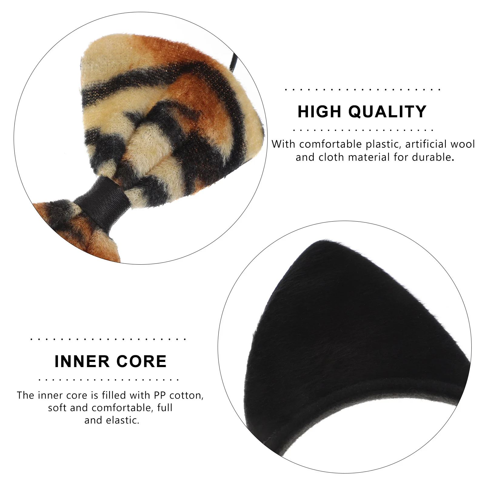 

9Pcs Ears Hairband Costume Set Fun Animal Shape Design for Children Birthday Party Holiday Masquerade Photo Shoot Accessory