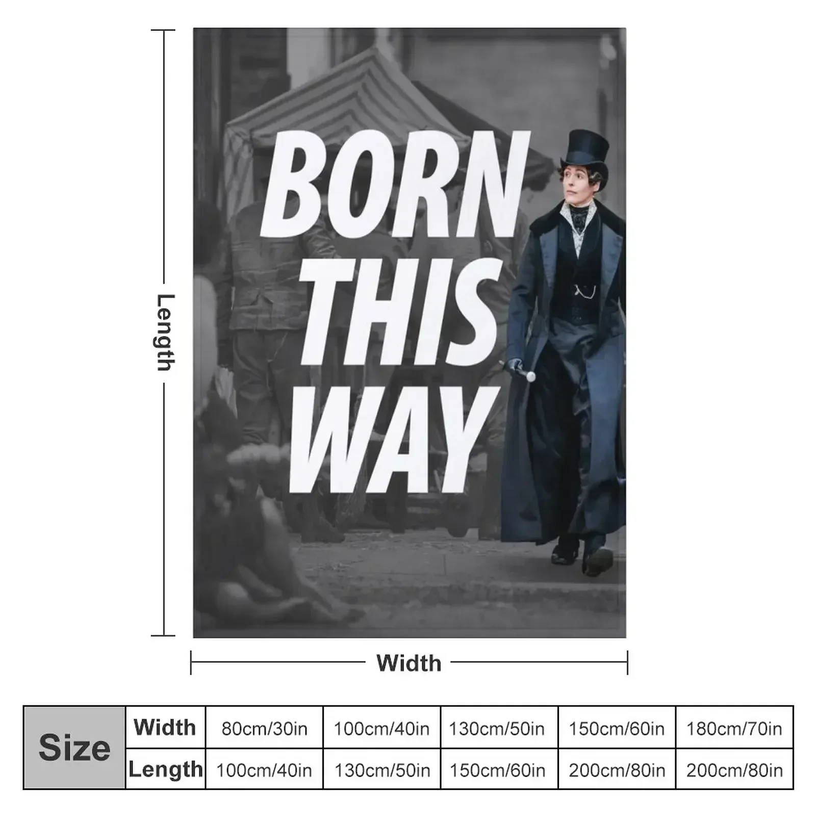 Anne Lister - Born This Way Photo Throw Blanket manga Loose cosplay anime Moving Picnic Designers Blankets