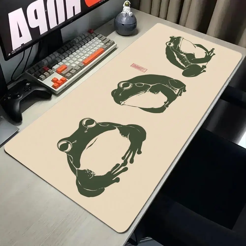 Frog painting Mouse Pad 900x400MM Large Gaming Mousepad Keyboard Gamer Rubber Anti-wrinkle Anti-Slip Bottom Desk Mat