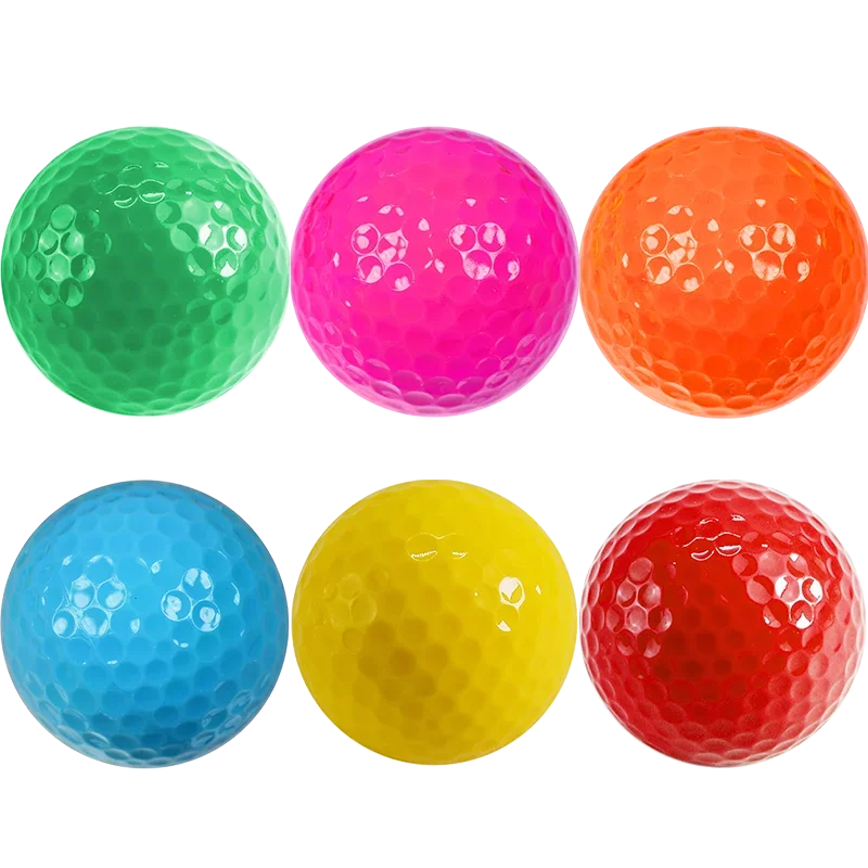 Multicolor Golf Practice Balls Standard Size High-Elasticity Training Balls Bulk Wholesale Indoor Outdoor Accessories Gift