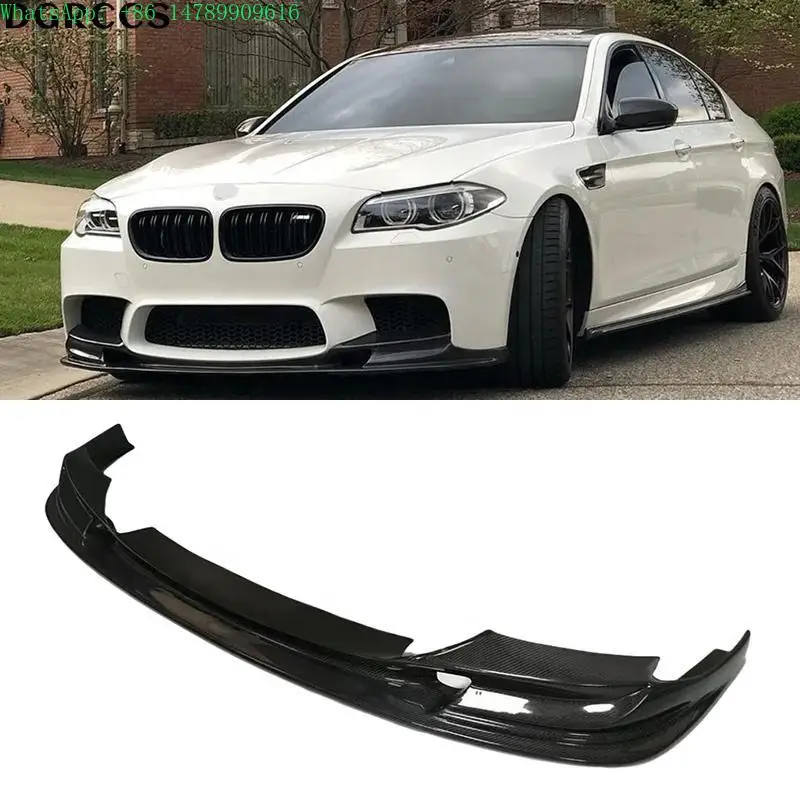 Complete OEM Facelift Conversion & Custom Build3D Design 5 Series F10 F18 M5 Style Carbon Fiber Front Bumper Spoiler Lip 2012-20