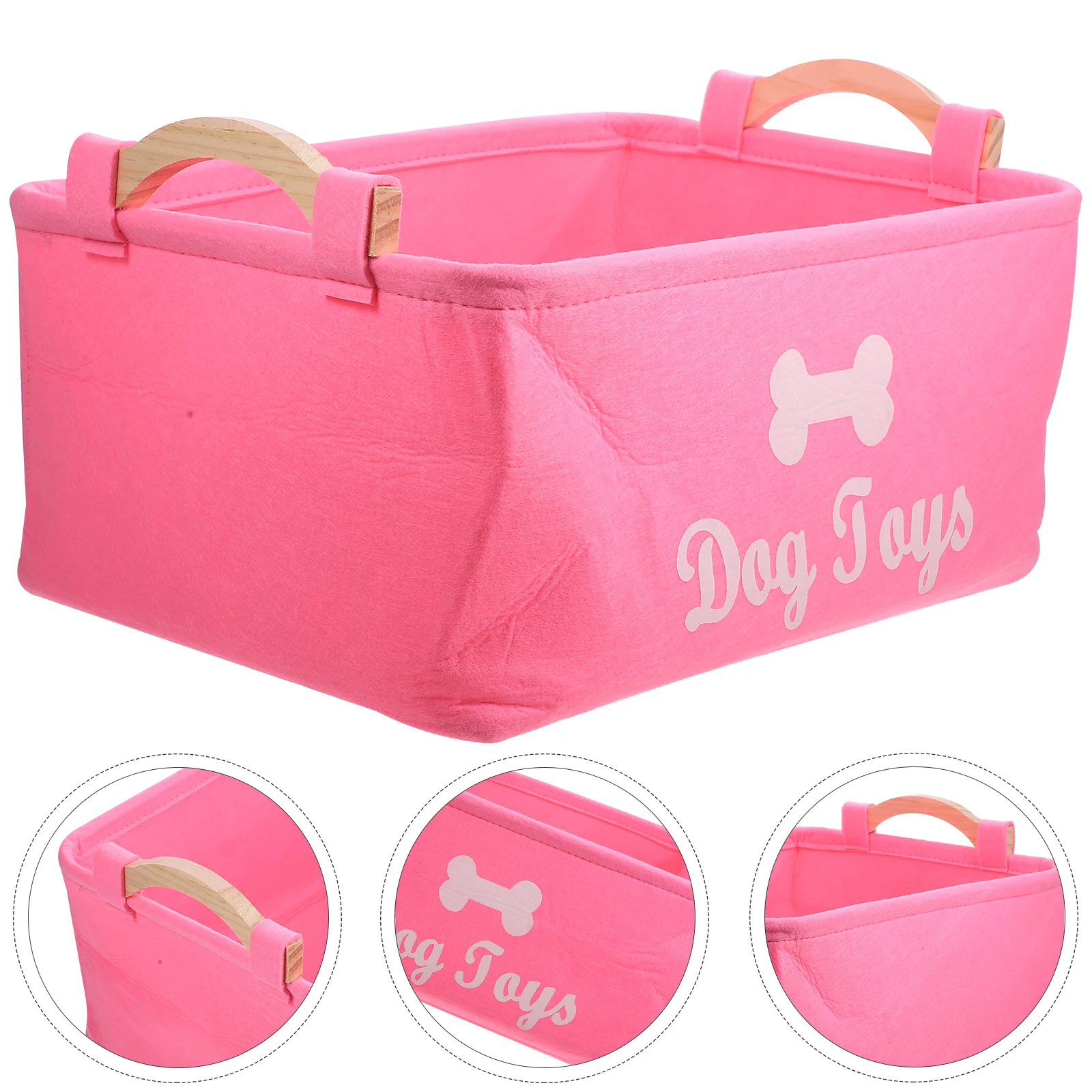 

Pet Cloth Storage Box Dog Treat Containers Toys Case Clothing Bin Clothes Basket Sundries