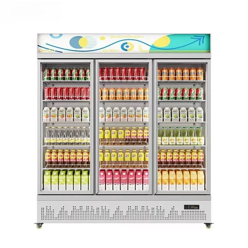 for Supermarket Refrigerator Showcase Display Cooler Portable Instant Beverage Chillers
