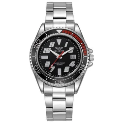 Cross border foreign trade new green water ghost silicone calendar night light leisure sports business men's quartz watch in sto