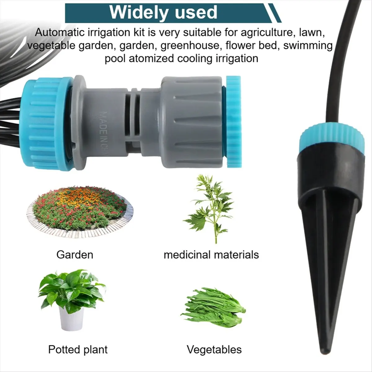 AA14 Plant Irrigation Tools Automatic Watering Device Auto Drip Flower Watering Water Lazy Planting Kit Dripper Kits