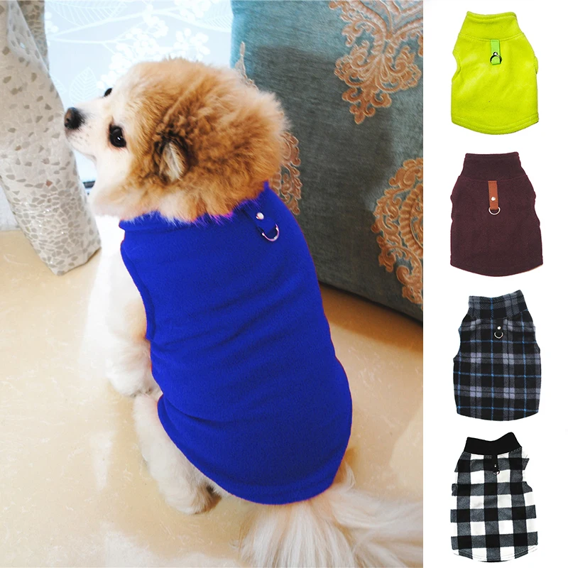 Winter Fleece Pet Dog Clothes Puppy Clothing Pug Costumes French Bulldog Coat Jacket For Small Dogs Chihuahua Vest Yorkie Kitten