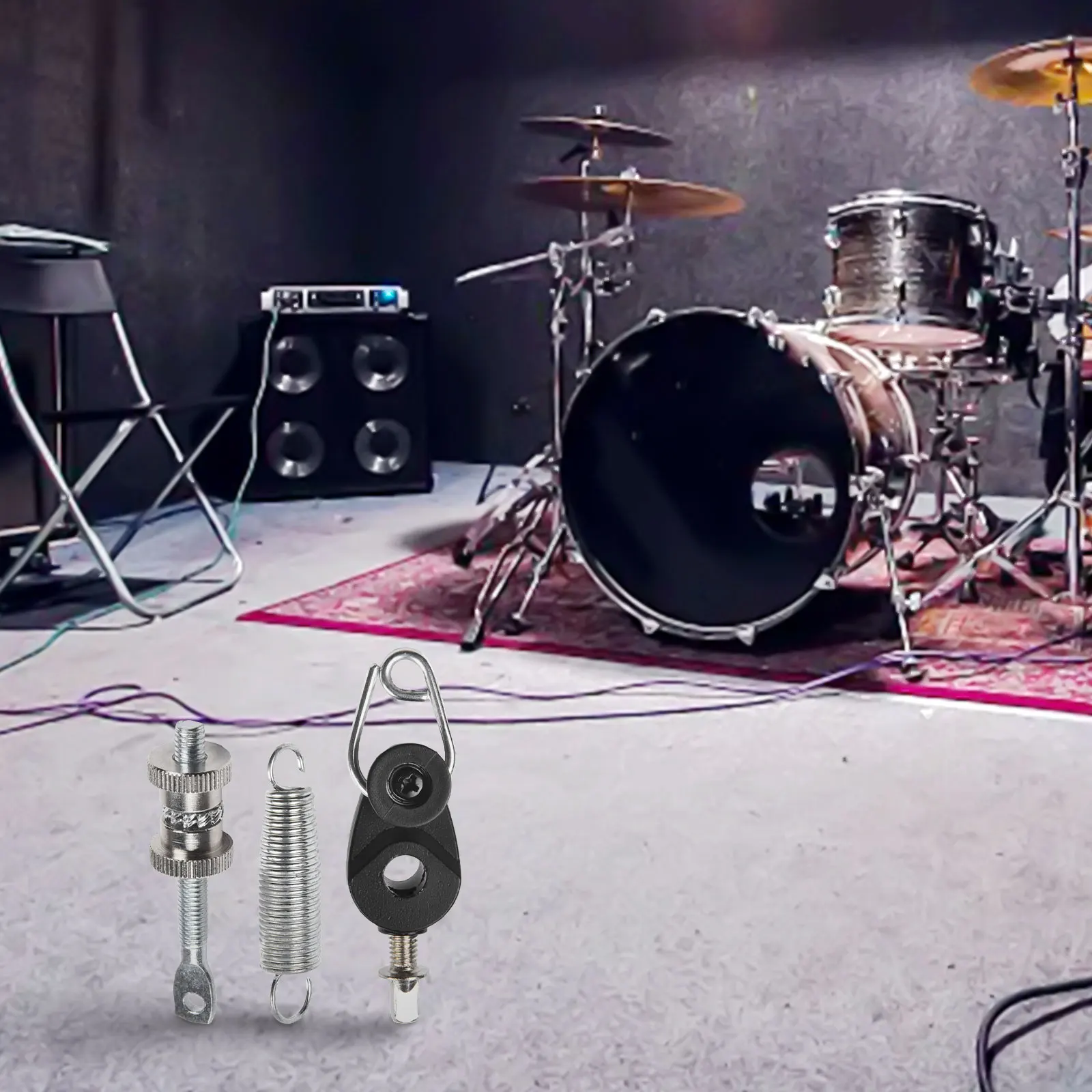 Bass For Drum Pedal Spring Kit with Cam and Tensioner for For Drum Set Performance Support 3PCS For Drum Hardware Components