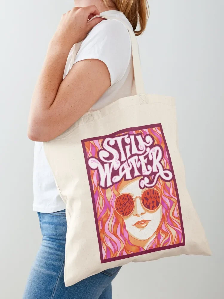 

Stillwater - Almost Famous Tour '73 / burgundy Tote Bag tote bag men tote bag supermarket folding Canvas