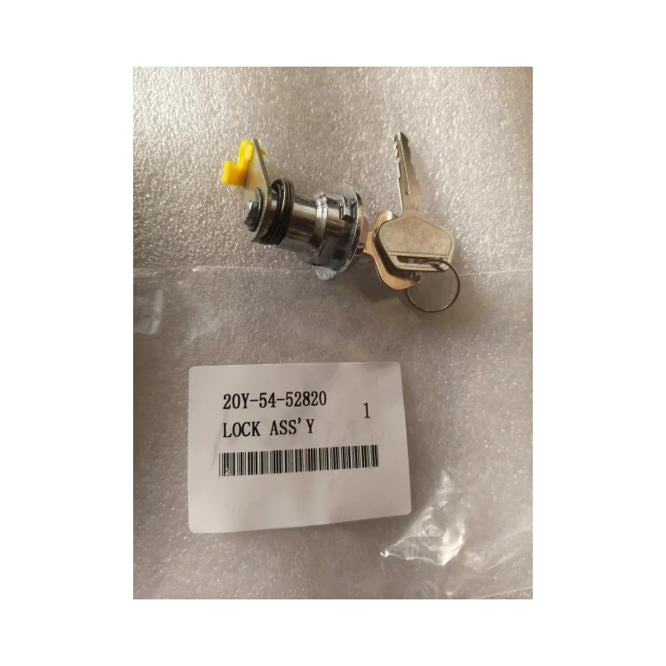 

20Y-54-52820 Excavator Parts Cab Door Lock Assembly PC200-7 PC220-7 PC200-8 Cab Door Lock Assembly 20Y-54-52820