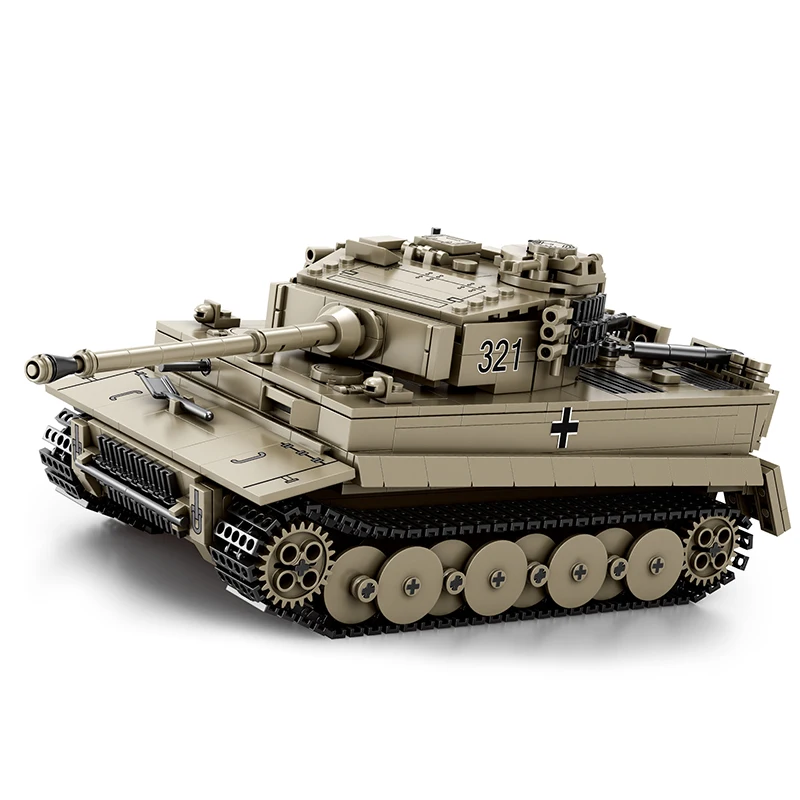 

1138PCS 77031 TIGER I Tank Toy Model Building Block Puzzle Toy High Quality MOC Bricks For Kids Holiday Gifts Birthday Gifts